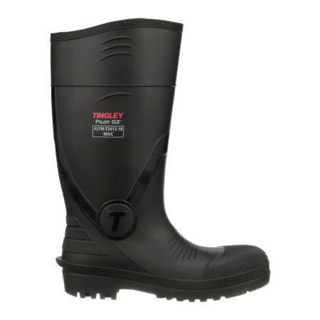 Tingley Pilot G2 Knee Boot, Composite Safety Toe, 15inH, Size 6, Black 31261.06